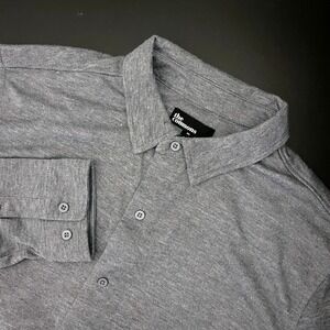 The Commons Stitch Fix Shirt Mens XL Gray Button Up Linen Blend Stretch NEW*